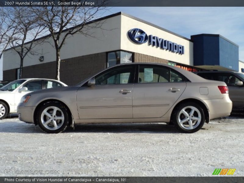 Golden Beige / Beige 2007 Hyundai Sonata SE V6