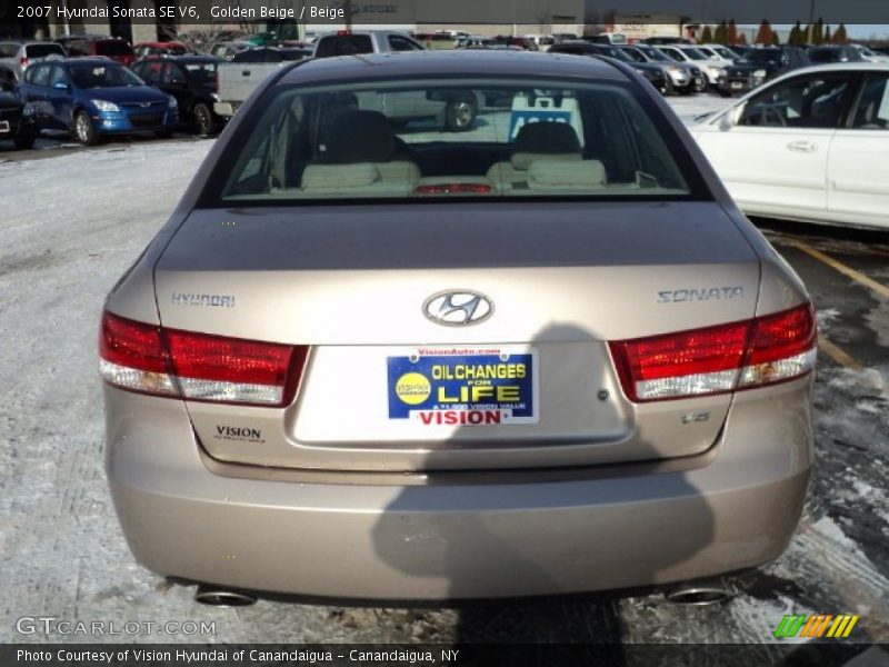 Golden Beige / Beige 2007 Hyundai Sonata SE V6