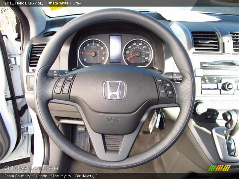 Taffeta White / Gray 2011 Honda CR-V SE