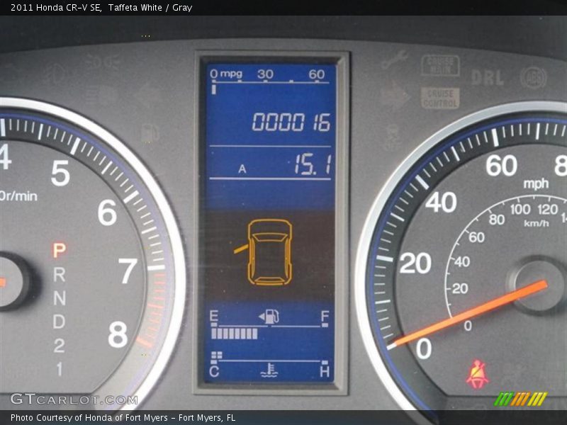 Taffeta White / Gray 2011 Honda CR-V SE