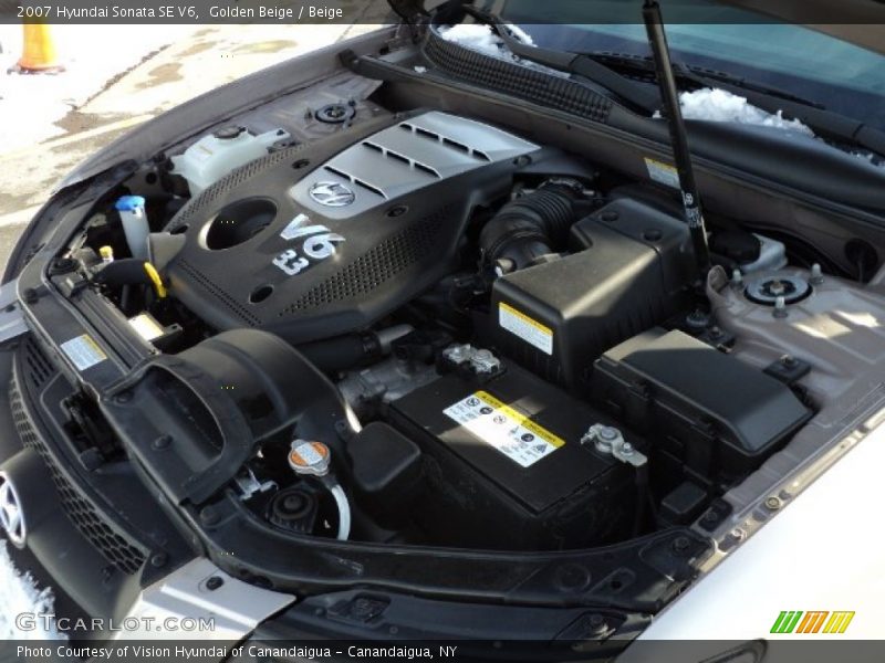 Golden Beige / Beige 2007 Hyundai Sonata SE V6