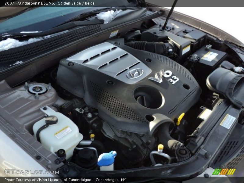 Golden Beige / Beige 2007 Hyundai Sonata SE V6