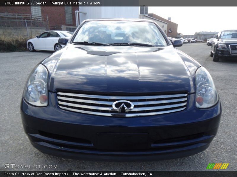 Twilight Blue Metallic / Willow 2003 Infiniti G 35 Sedan