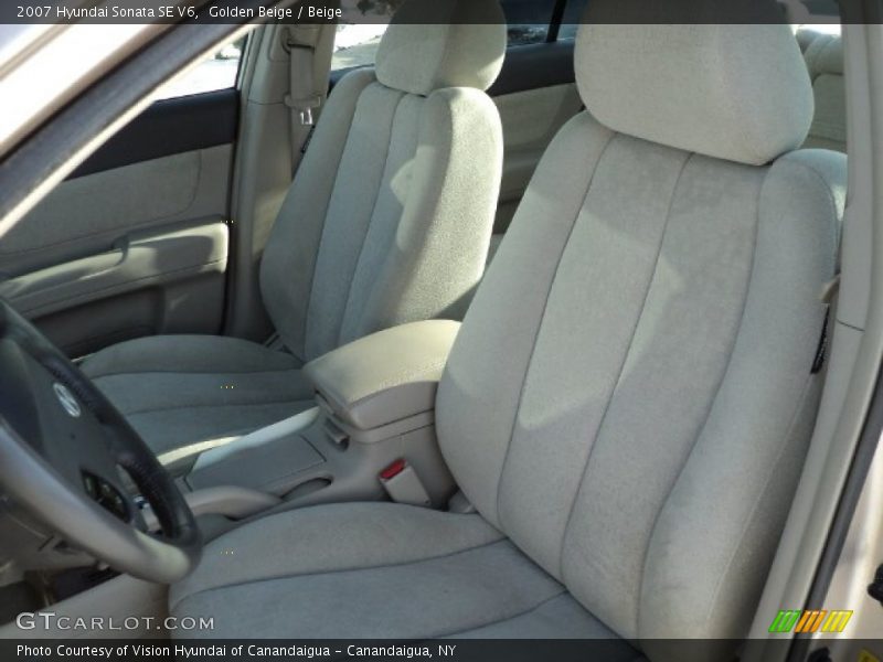 Golden Beige / Beige 2007 Hyundai Sonata SE V6