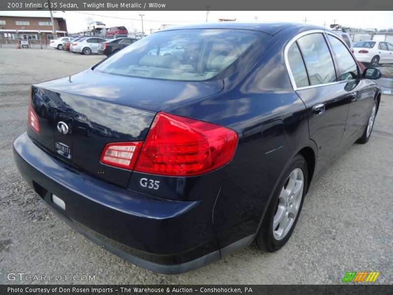 Twilight Blue Metallic / Willow 2003 Infiniti G 35 Sedan