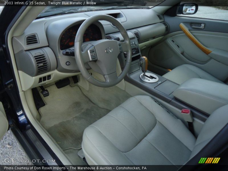 Twilight Blue Metallic / Willow 2003 Infiniti G 35 Sedan