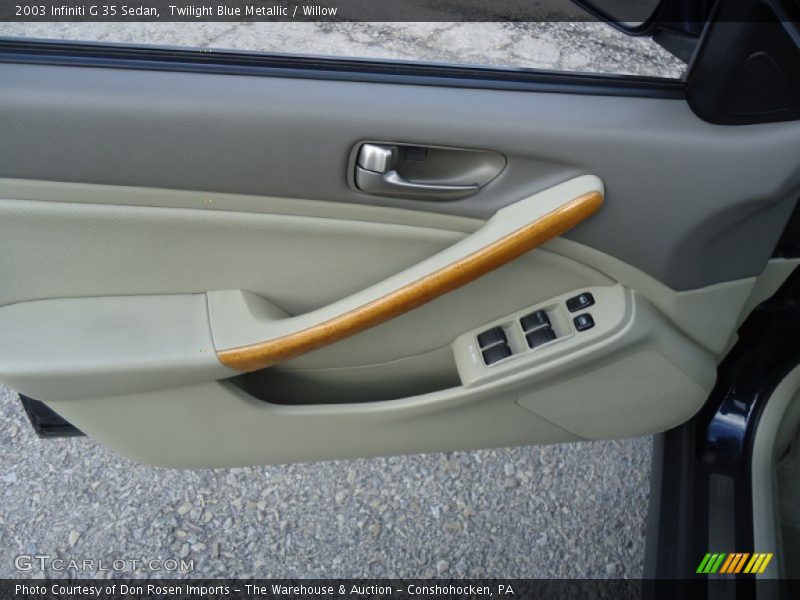 Twilight Blue Metallic / Willow 2003 Infiniti G 35 Sedan