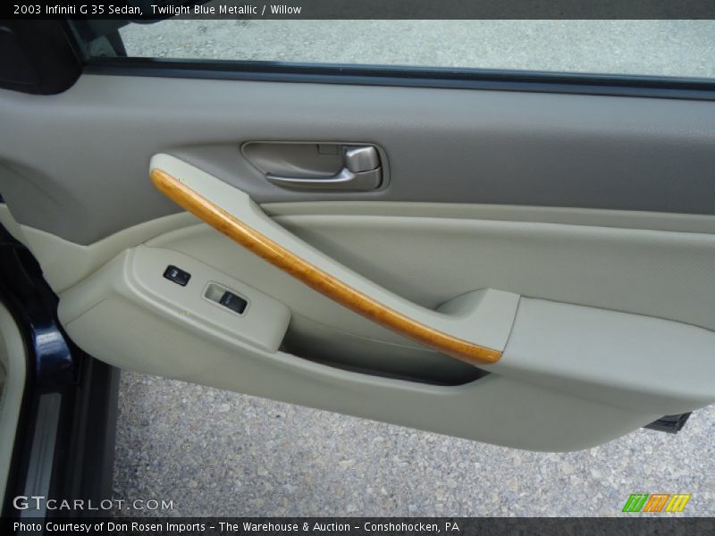 Twilight Blue Metallic / Willow 2003 Infiniti G 35 Sedan
