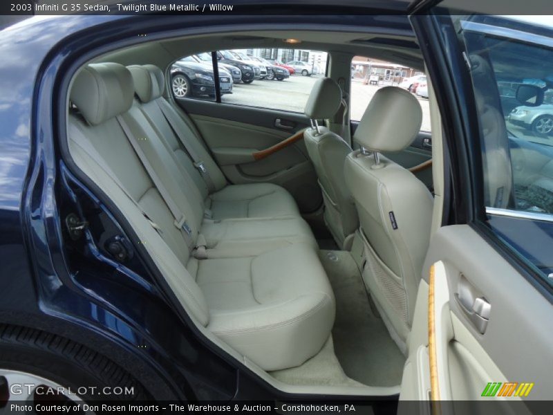 Twilight Blue Metallic / Willow 2003 Infiniti G 35 Sedan