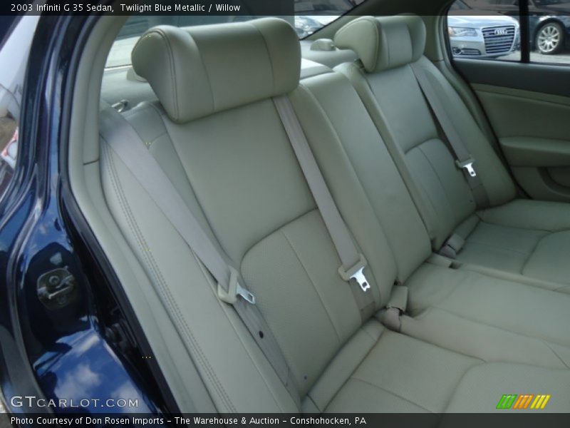 Twilight Blue Metallic / Willow 2003 Infiniti G 35 Sedan