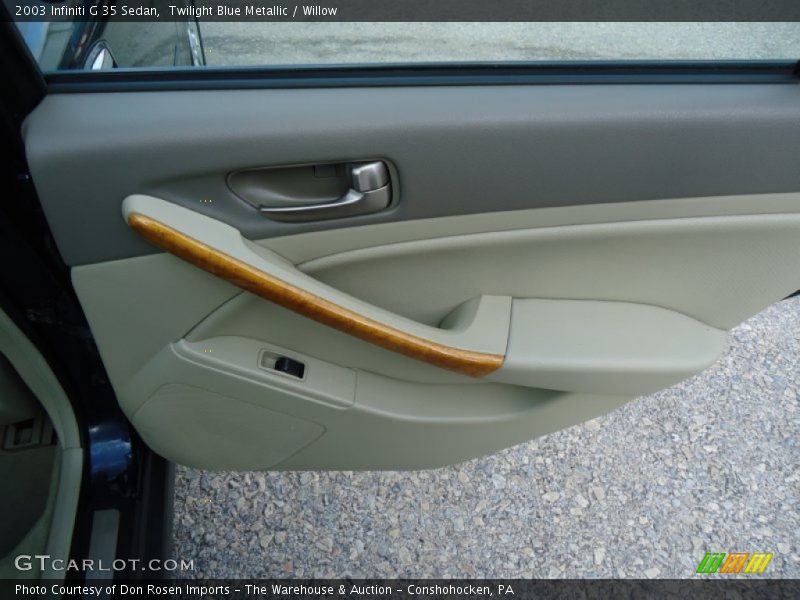 Twilight Blue Metallic / Willow 2003 Infiniti G 35 Sedan
