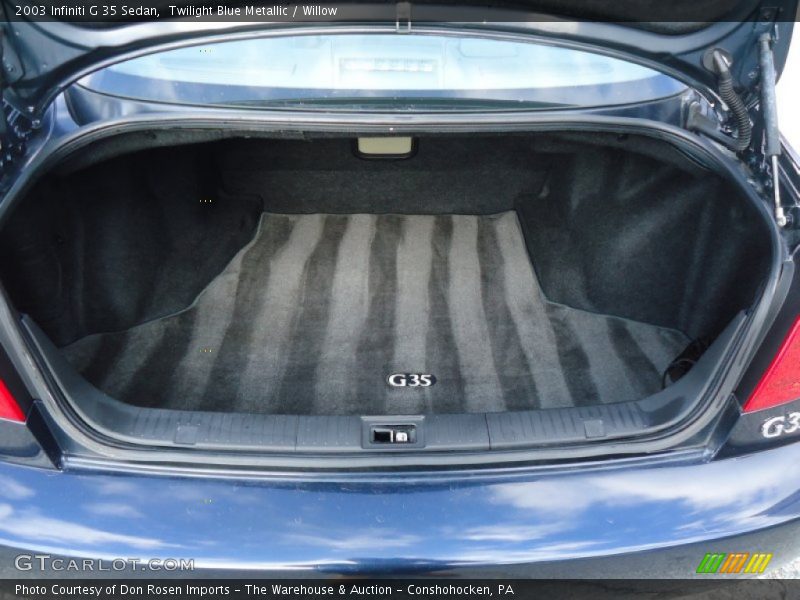 Twilight Blue Metallic / Willow 2003 Infiniti G 35 Sedan