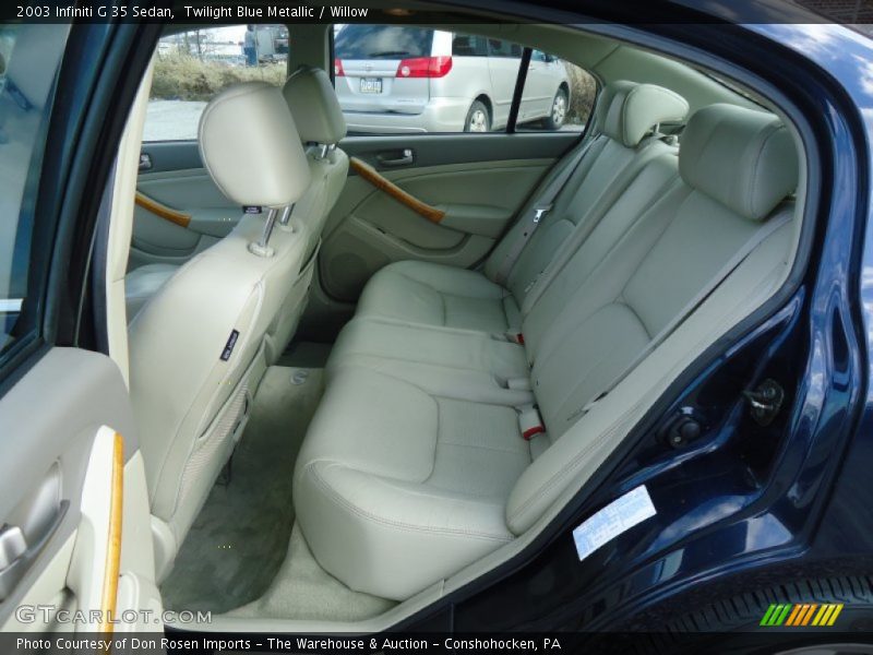 Twilight Blue Metallic / Willow 2003 Infiniti G 35 Sedan