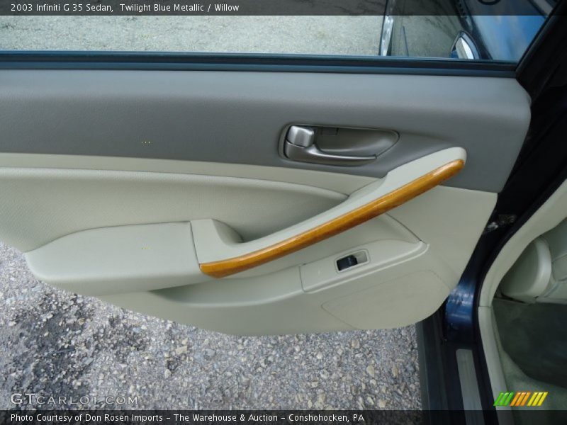 Twilight Blue Metallic / Willow 2003 Infiniti G 35 Sedan