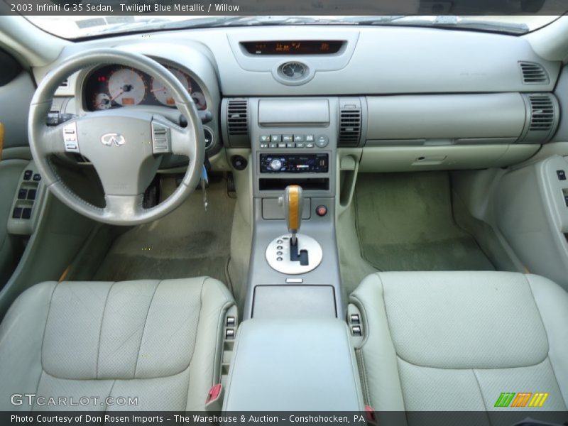 Twilight Blue Metallic / Willow 2003 Infiniti G 35 Sedan