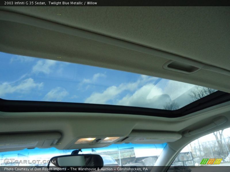 Twilight Blue Metallic / Willow 2003 Infiniti G 35 Sedan