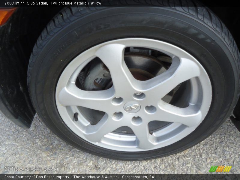Twilight Blue Metallic / Willow 2003 Infiniti G 35 Sedan