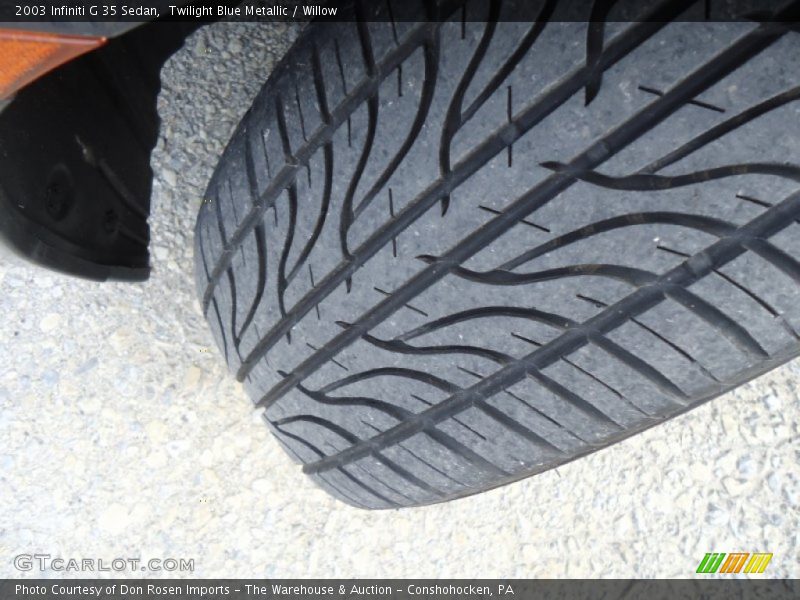 Twilight Blue Metallic / Willow 2003 Infiniti G 35 Sedan