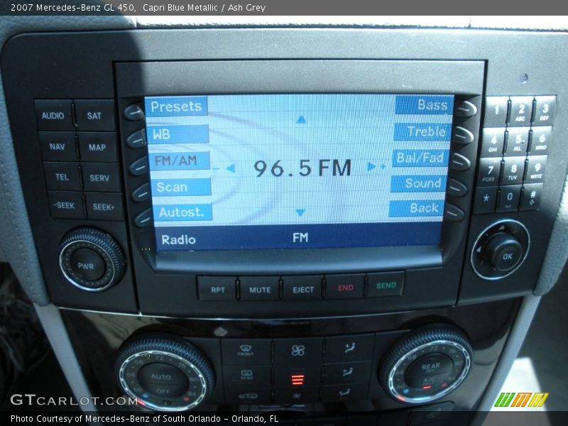 Capri Blue Metallic / Ash Grey 2007 Mercedes-Benz GL 450