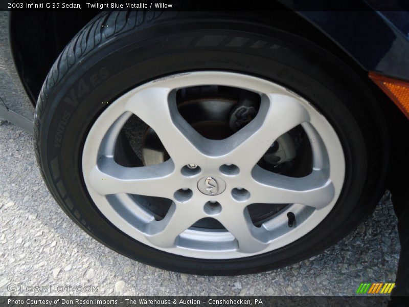 Twilight Blue Metallic / Willow 2003 Infiniti G 35 Sedan