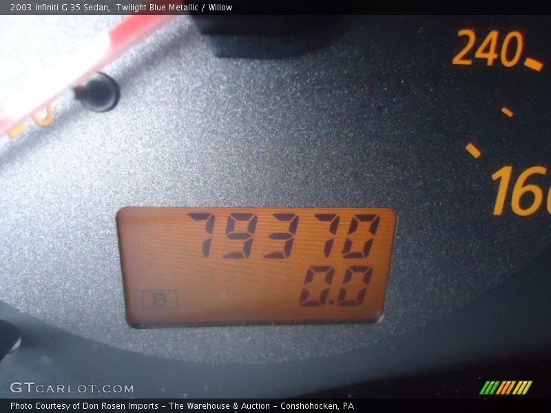 Twilight Blue Metallic / Willow 2003 Infiniti G 35 Sedan
