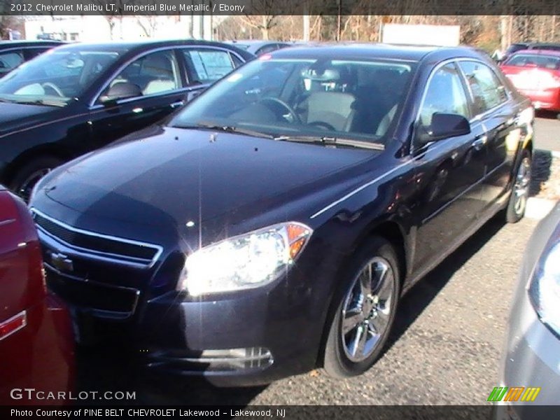 Imperial Blue Metallic / Ebony 2012 Chevrolet Malibu LT