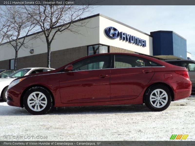 Venetian Red / Camel 2011 Hyundai Sonata GLS