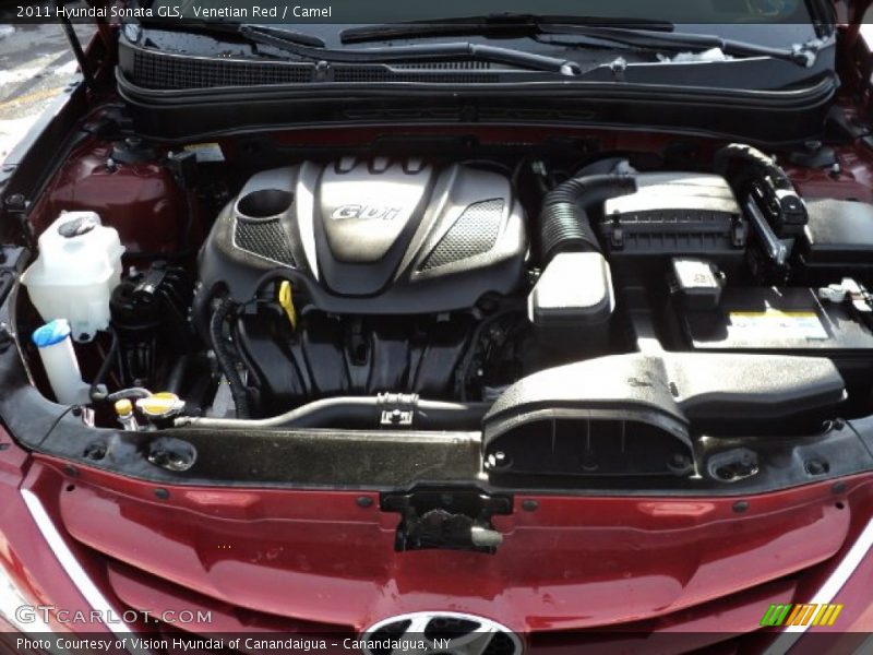 Venetian Red / Camel 2011 Hyundai Sonata GLS