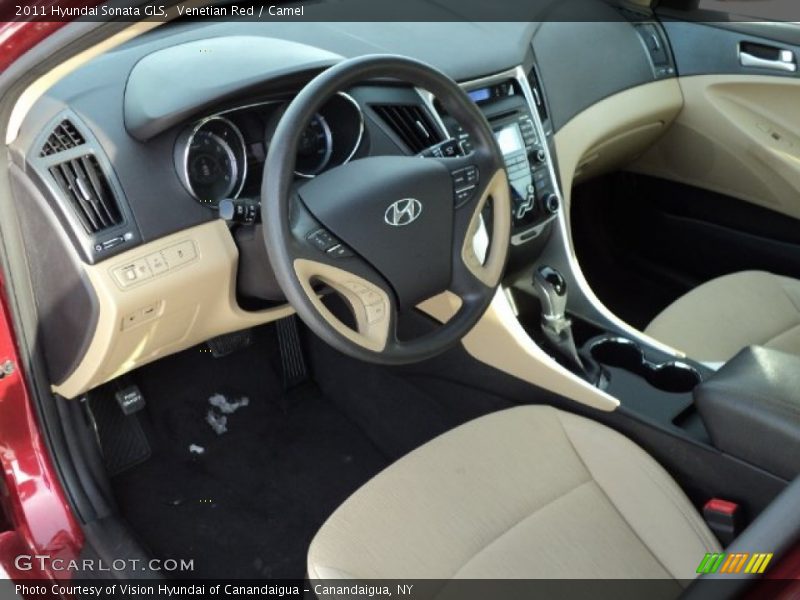 Venetian Red / Camel 2011 Hyundai Sonata GLS