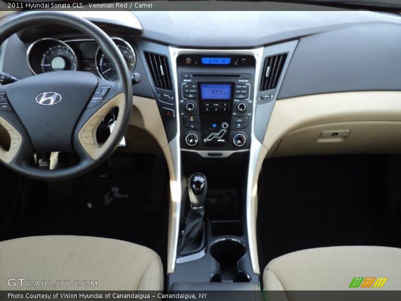 Venetian Red / Camel 2011 Hyundai Sonata GLS