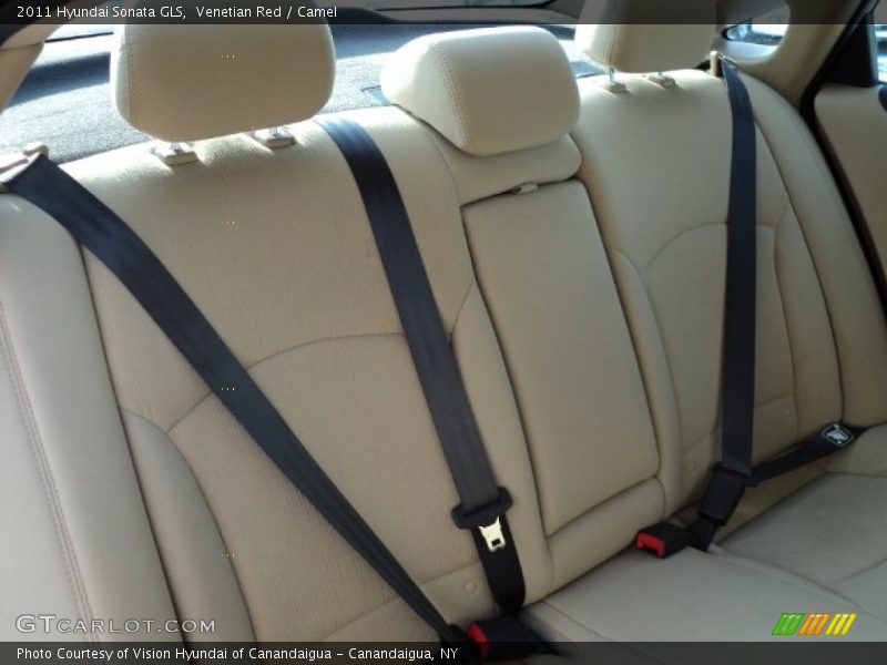 Venetian Red / Camel 2011 Hyundai Sonata GLS
