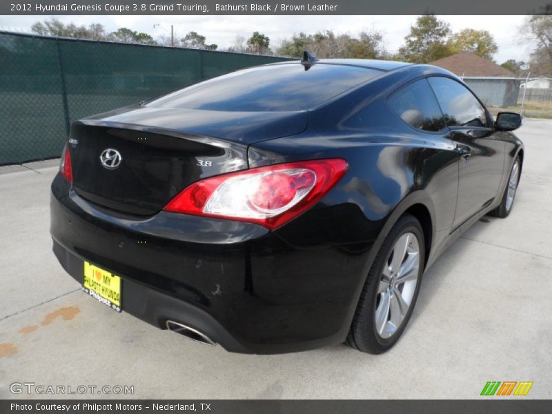 Bathurst Black / Brown Leather 2012 Hyundai Genesis Coupe 3.8 Grand Touring