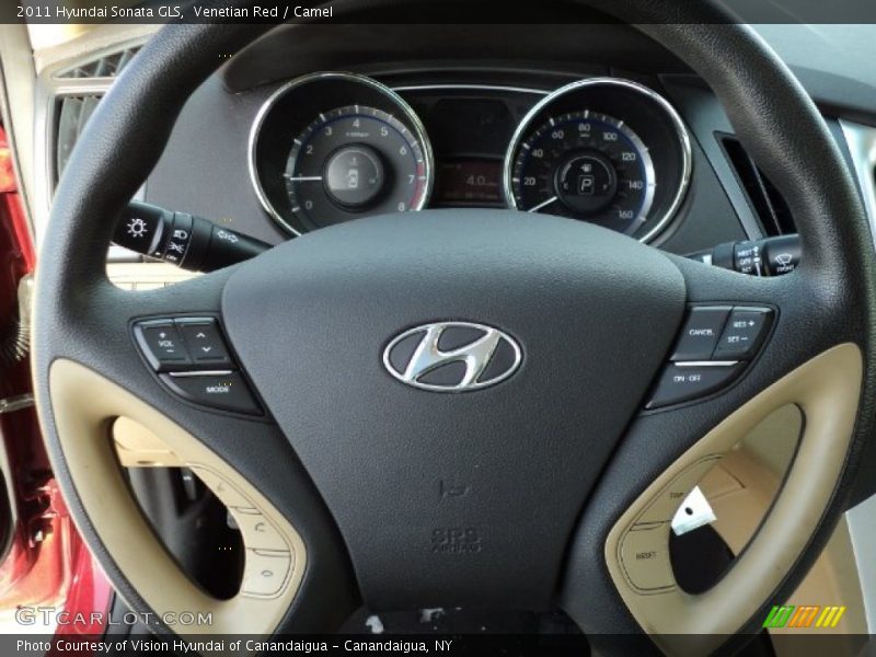 Venetian Red / Camel 2011 Hyundai Sonata GLS