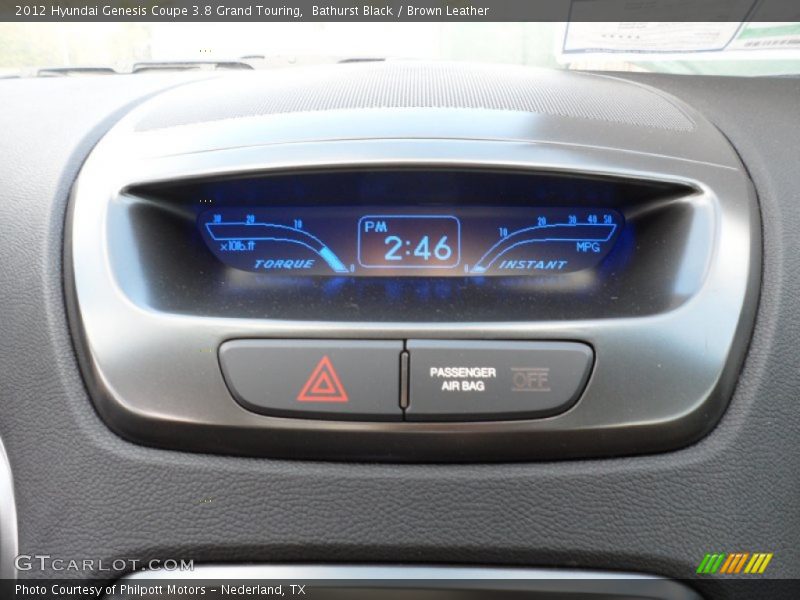  2012 Genesis Coupe 3.8 Grand Touring 3.8 Grand Touring Gauges