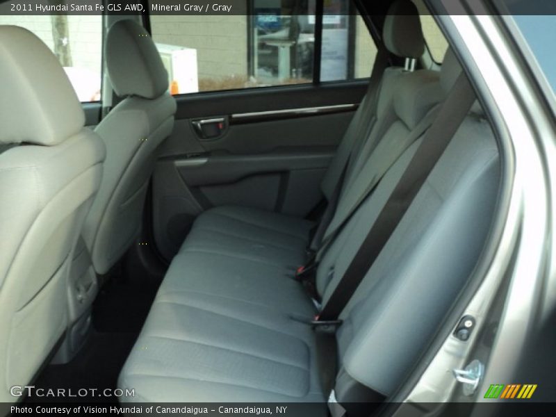 Mineral Gray / Gray 2011 Hyundai Santa Fe GLS AWD