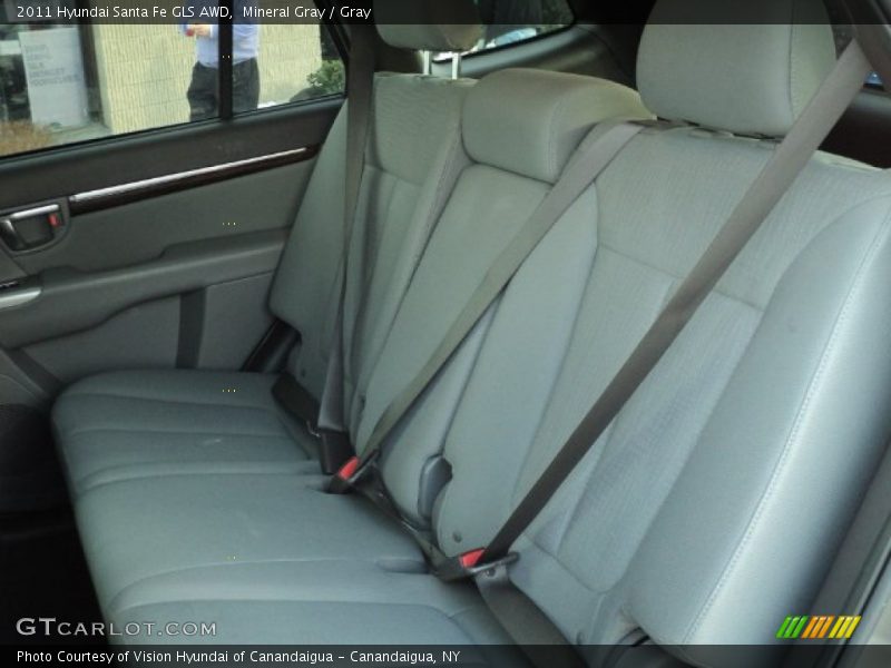 Mineral Gray / Gray 2011 Hyundai Santa Fe GLS AWD