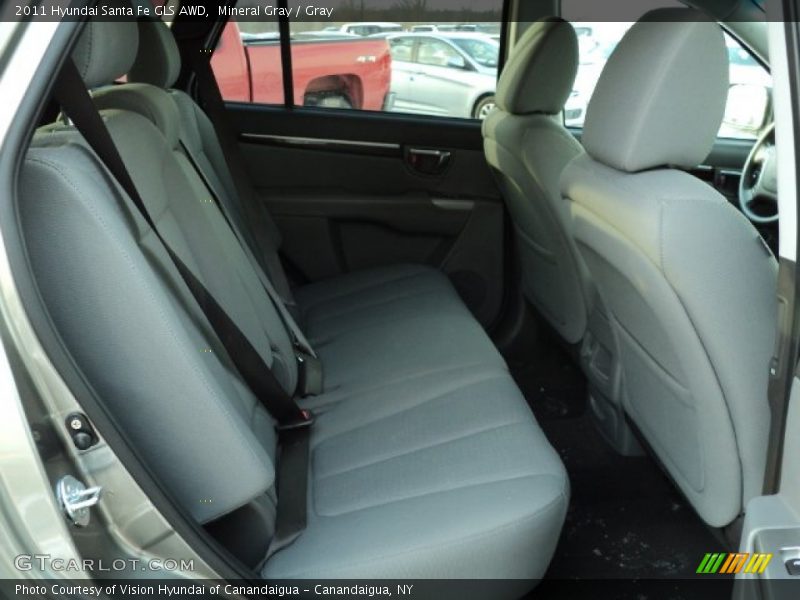 Mineral Gray / Gray 2011 Hyundai Santa Fe GLS AWD