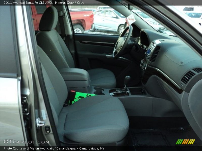 Mineral Gray / Gray 2011 Hyundai Santa Fe GLS AWD