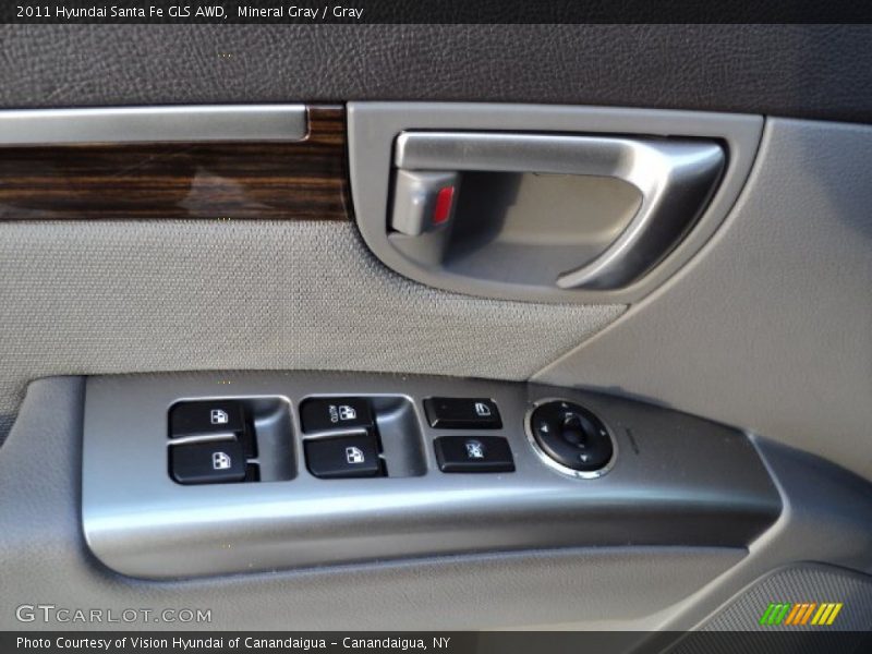 Mineral Gray / Gray 2011 Hyundai Santa Fe GLS AWD