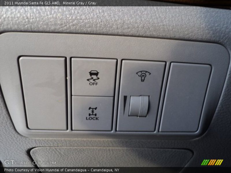 Mineral Gray / Gray 2011 Hyundai Santa Fe GLS AWD