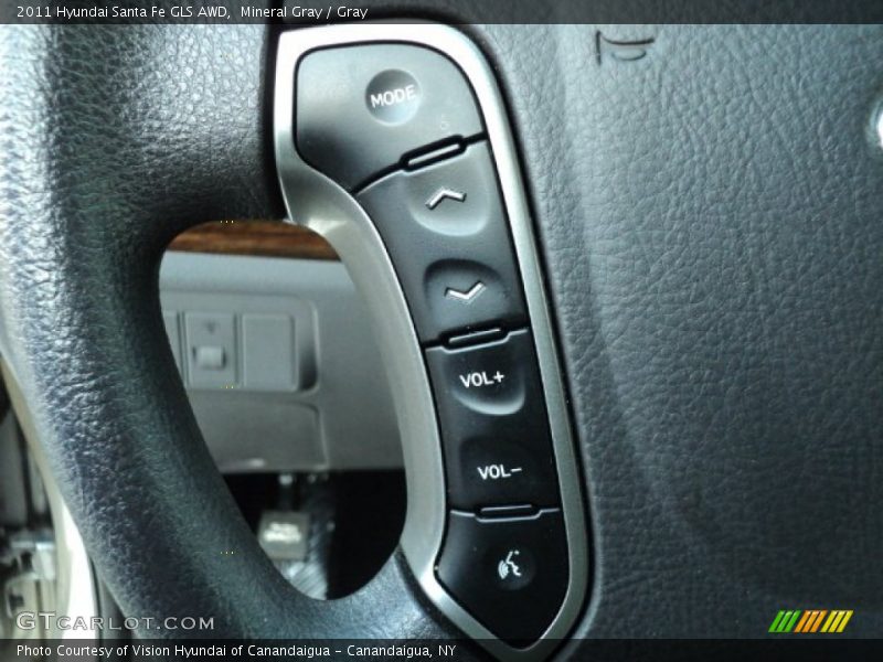 Mineral Gray / Gray 2011 Hyundai Santa Fe GLS AWD