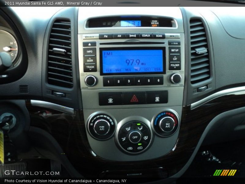 Mineral Gray / Gray 2011 Hyundai Santa Fe GLS AWD