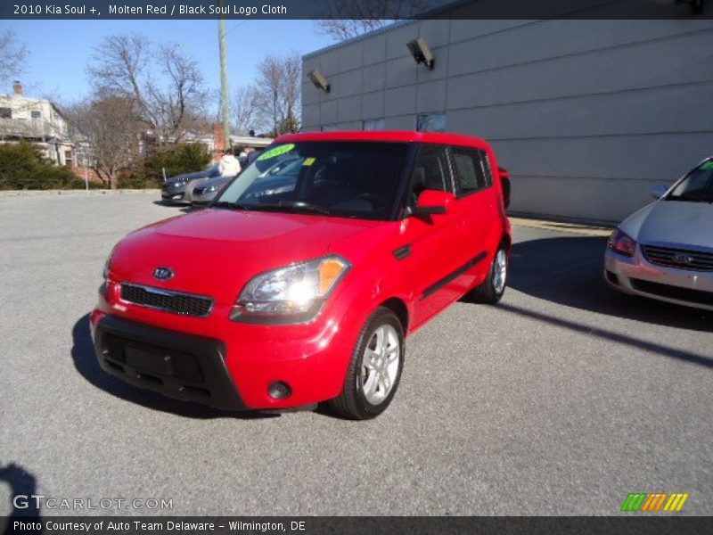 Molten Red / Black Soul Logo Cloth 2010 Kia Soul +