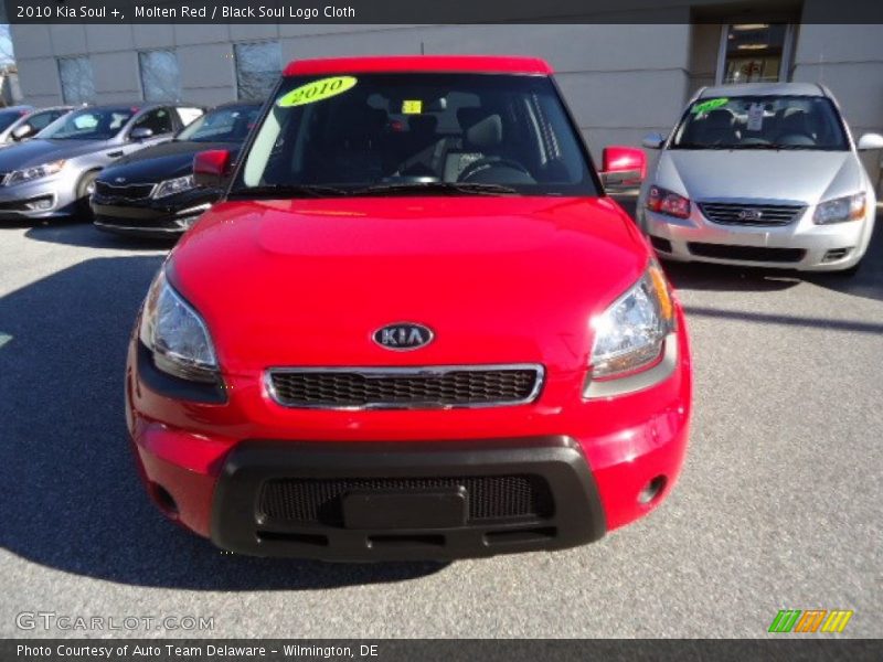 Molten Red / Black Soul Logo Cloth 2010 Kia Soul +