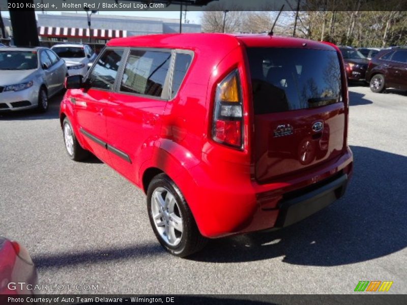 Molten Red / Black Soul Logo Cloth 2010 Kia Soul +
