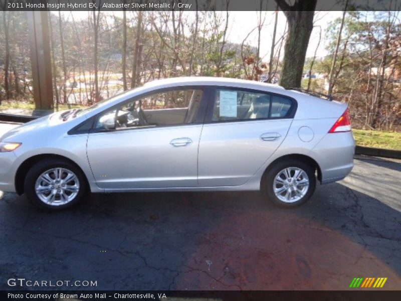 Alabaster Silver Metallic / Gray 2011 Honda Insight Hybrid EX
