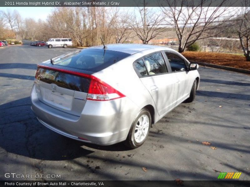 Alabaster Silver Metallic / Gray 2011 Honda Insight Hybrid EX