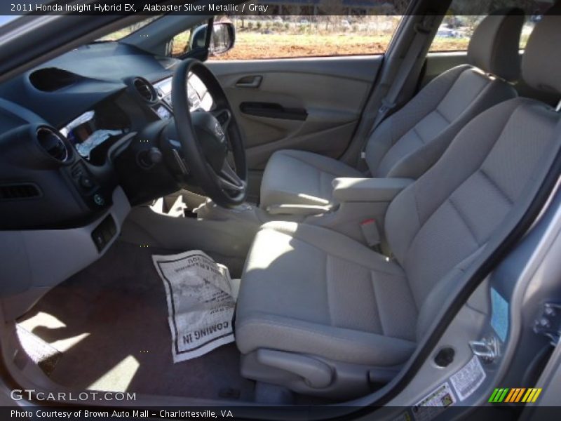 Alabaster Silver Metallic / Gray 2011 Honda Insight Hybrid EX
