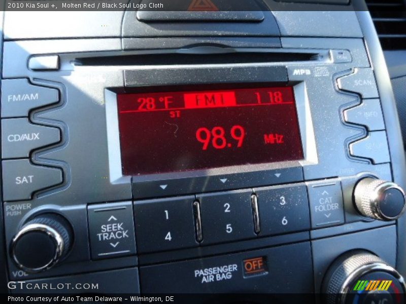 Molten Red / Black Soul Logo Cloth 2010 Kia Soul +