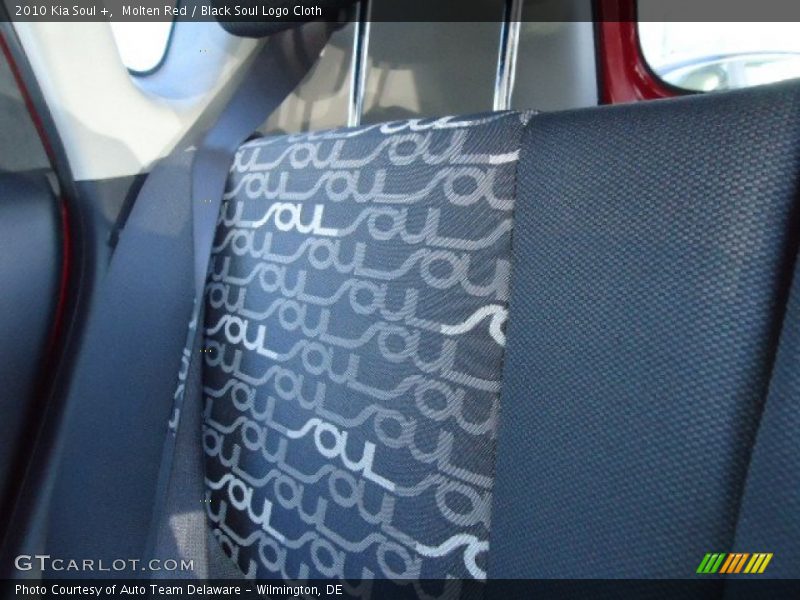 Molten Red / Black Soul Logo Cloth 2010 Kia Soul +